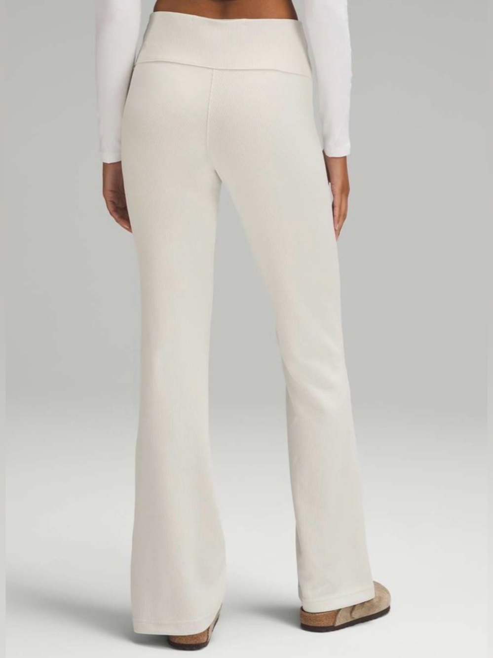 NWOT Lululemon Brushed Softstreme Ribbed Zip Flared Pant 32.5"